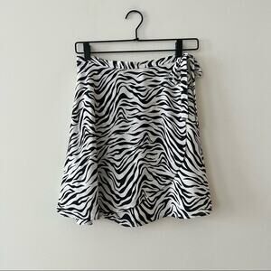 Artizia Sunday Best Ariel Zebra Print Wrap Skirt